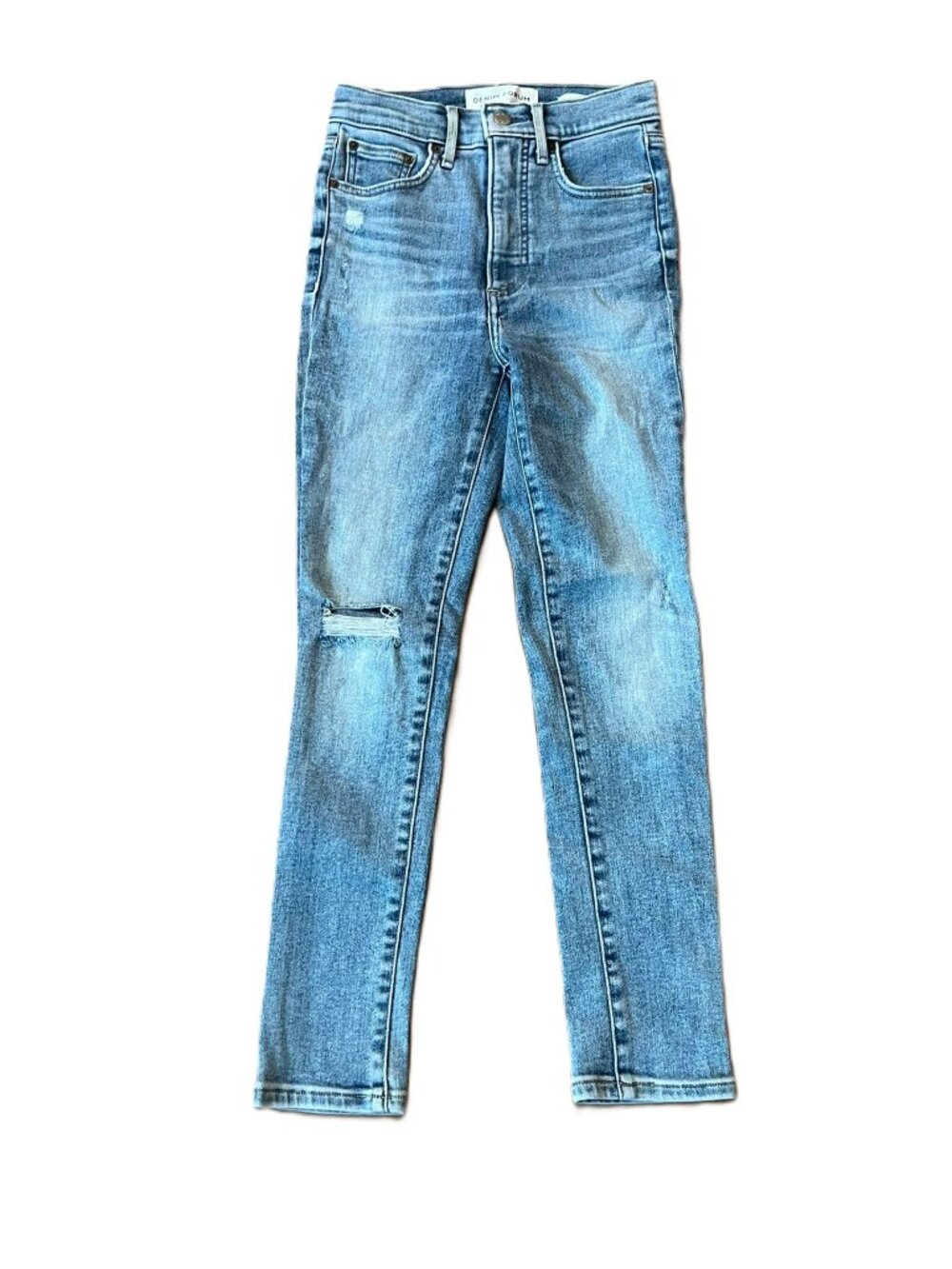 Aritzia Denim Forum Lola High Rise Skinny Crop Jeans Size 24